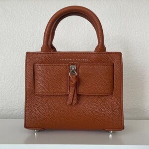 EXCELLENT Brandon Blackwood Chocolate Mini Kuei Bag EUC Brown Camel Caramel